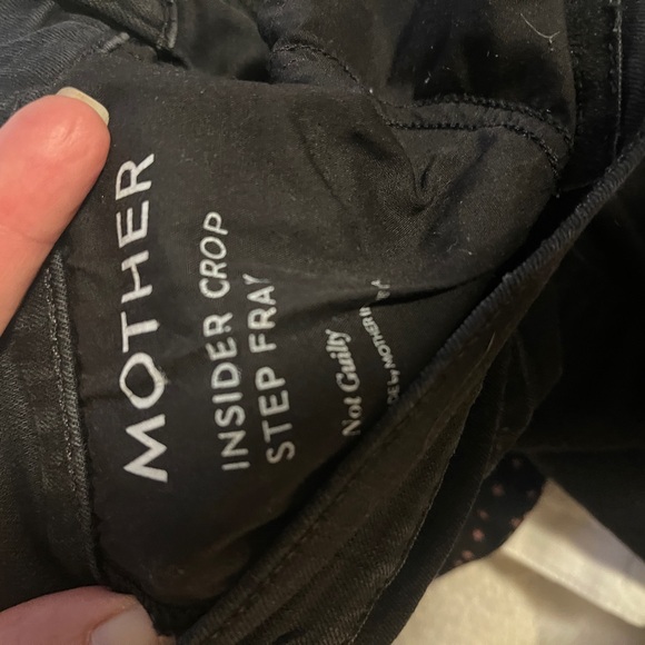 Mother black Jean straight leg size 27 fits like 26 - Picture 3 of 4